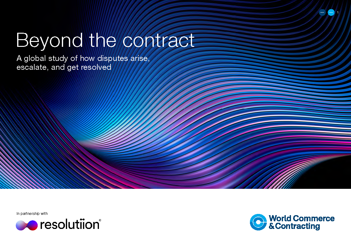 Beyond the contract A global study of how disputes arise, escalate, and get resolved